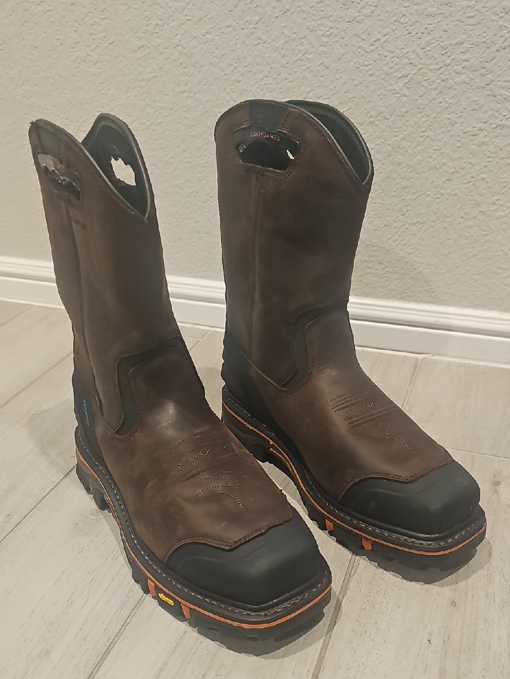 Cody James Men's Waterproof Met Guard Western Work Boots - Composite Toe, Sz 12D